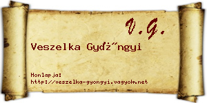 Veszelka Gyöngyi névjegykártya