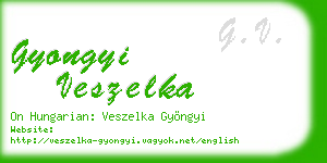 gyongyi veszelka business card